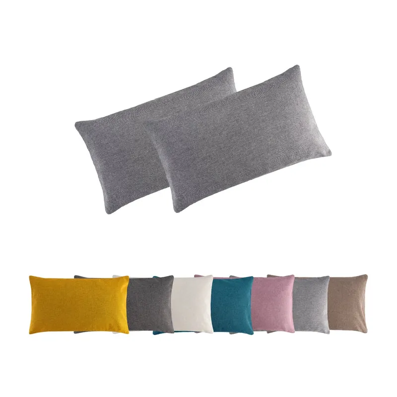 2er Pack Kissenbezug Kissenhülle versch. Größen Polyester Reißverschluss Moon