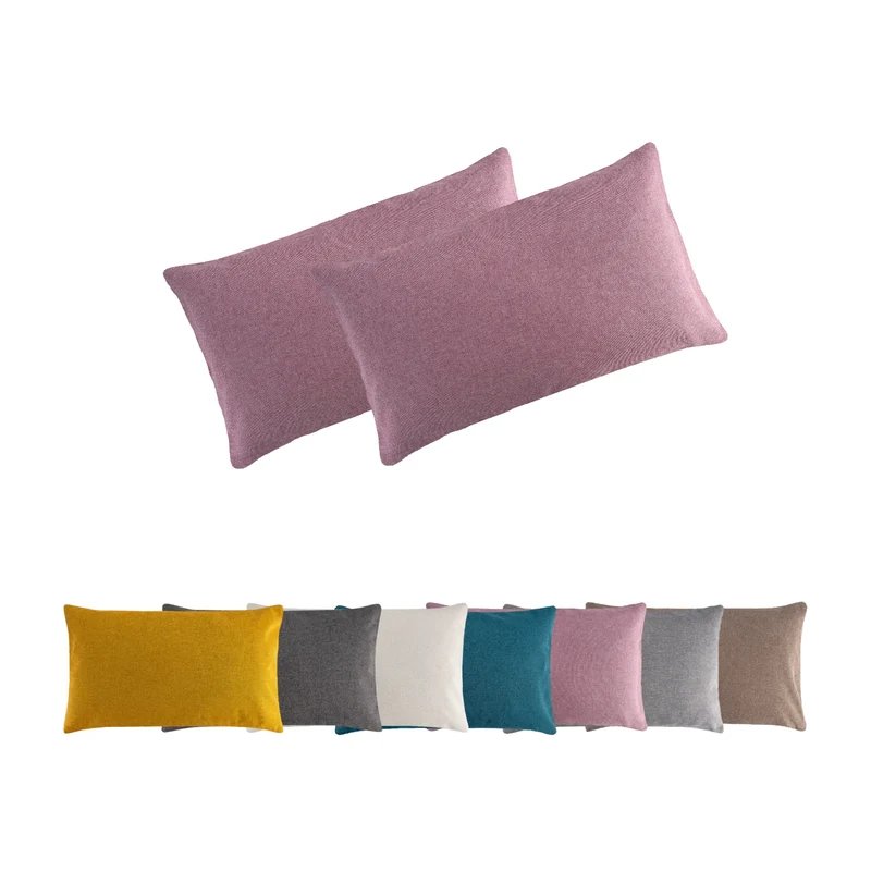 2er Pack Kissenbezug Kissenhülle versch. Größen Polyester Reißverschluss Moon