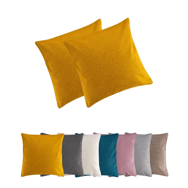 2er Pack Kissenbezug Kissenhülle versch. Größen Polyester Reißverschluss Moon