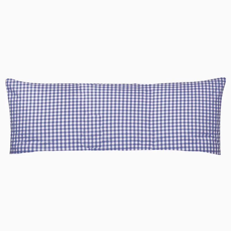 Seitenschläferkissenbezug Züchen Landhaus Karo 40 x 145 cm Reißverschluss 95° waschbar