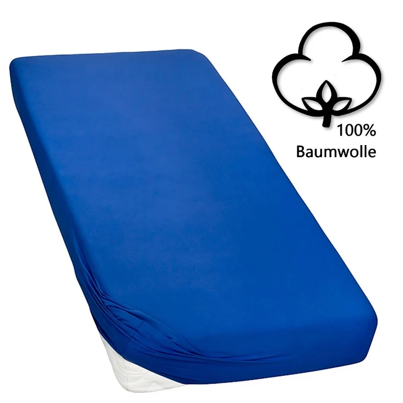 MOON-Classic Topper Spannbettlaken Spannbetttuch 160g/m² Jersey 180x200 - 200x220