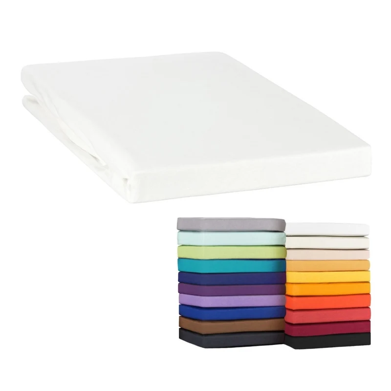 MOON-Classic Topper Spannbettlaken Spannbetttuch 160g/m² Jersey 180x200 - 200x220