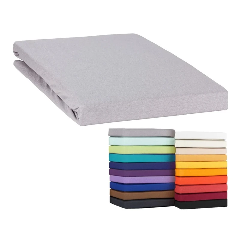MOON-Classic Topper Spannbettlaken Spannbetttuch 160g/m² Jersey 180x200 - 200x220