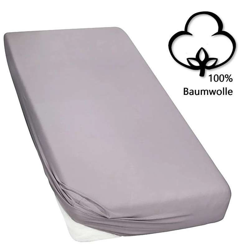 MOON-Classic Topper Spannbettlaken Spannbetttuch 160g/m² Jersey 180x200 - 200x220