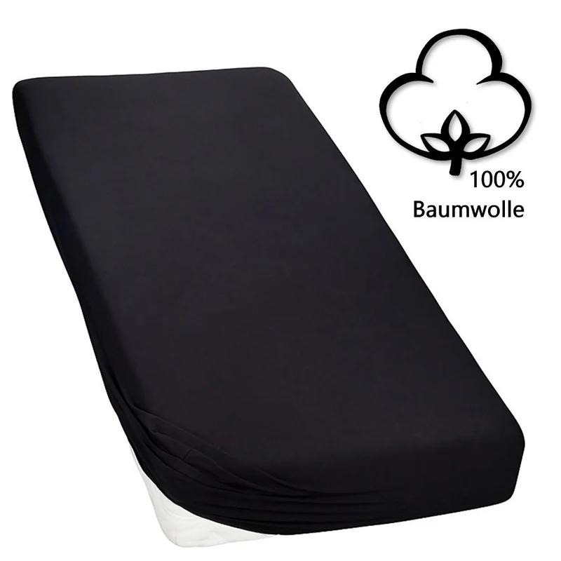 MOON-Classic Topper Spannbettlaken Spannbetttuch 160g/m² Jersey 180x200 - 200x220