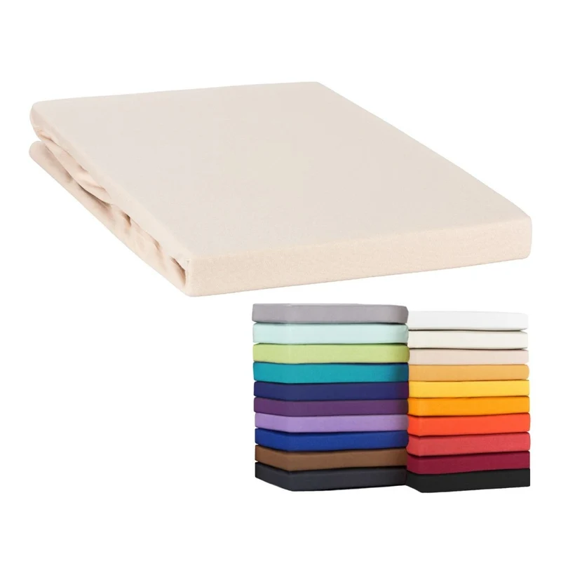 MOON-Classic Topper Spannbettlaken Spannbetttuch 160g/m² Jersey 180x200 - 200x220