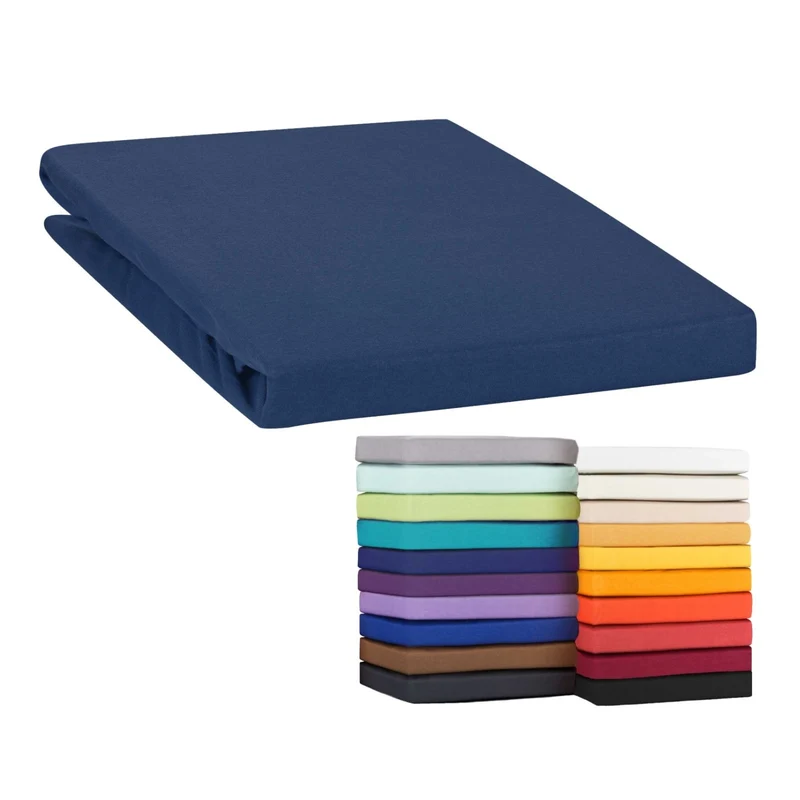 MOON-Classic Topper Spannbettlaken Spannbetttuch 160g/m² Jersey 140x200 - 160x220