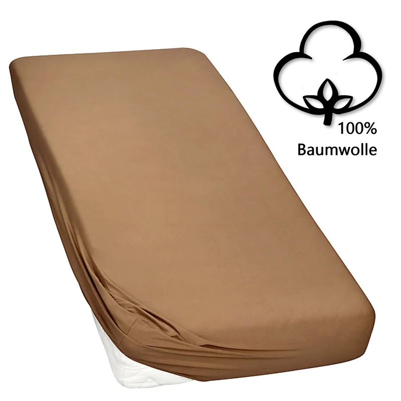 MOON-Classic Topper Spannbettlaken Spannbetttuch 160g/m² Jersey 140x200 - 160x220