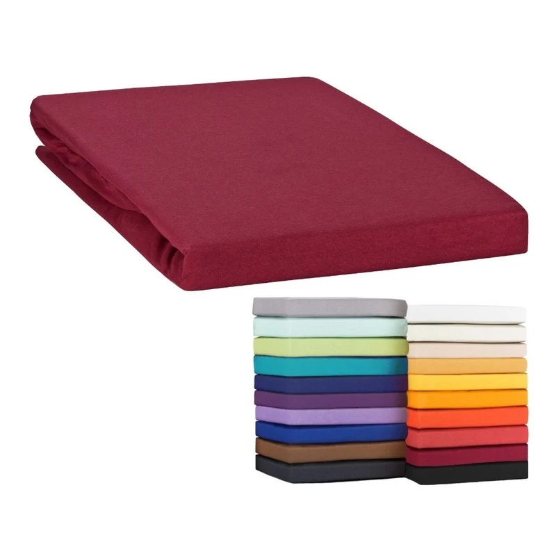 MOON-Classic Topper Spannbettlaken Spannbetttuch 160g/m² Jersey 90x200 - 100x220