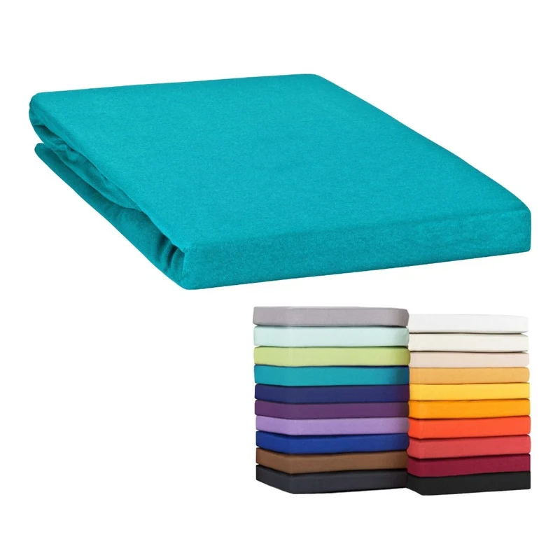 MOON-Classic Topper Spannbettlaken Spannbetttuch 160g/m² Jersey 90x200 - 100x220