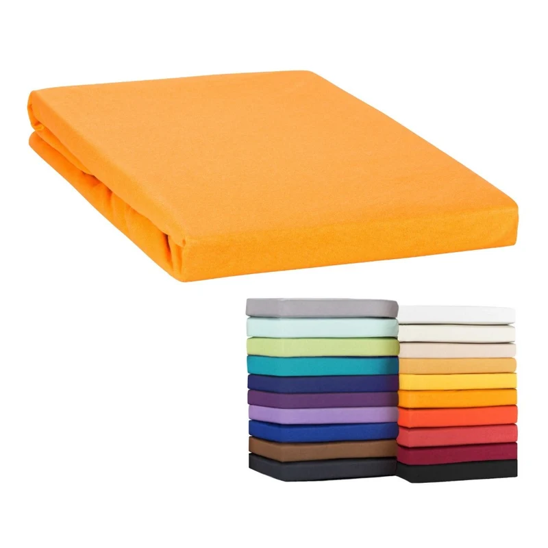 MOON-Classic Topper Spannbettlaken Spannbetttuch 160g/m² Jersey 90x200 - 100x220