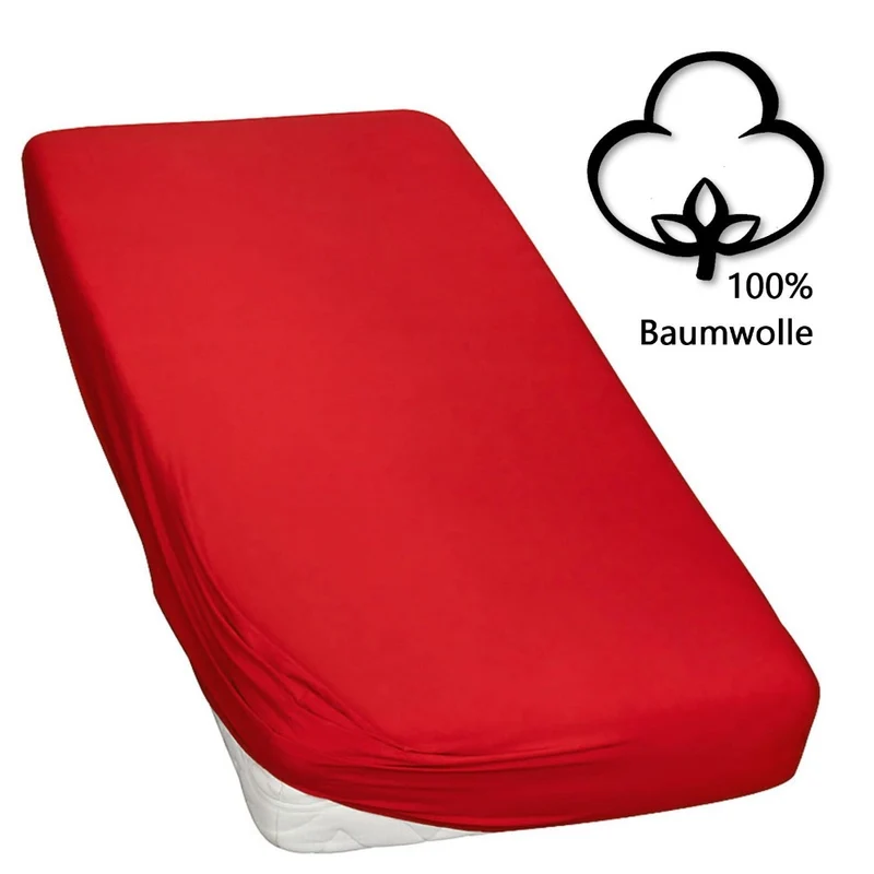MOON-Classic Topper Spannbettlaken Spannbetttuch 160g/m² Jersey 90x200 - 100x220