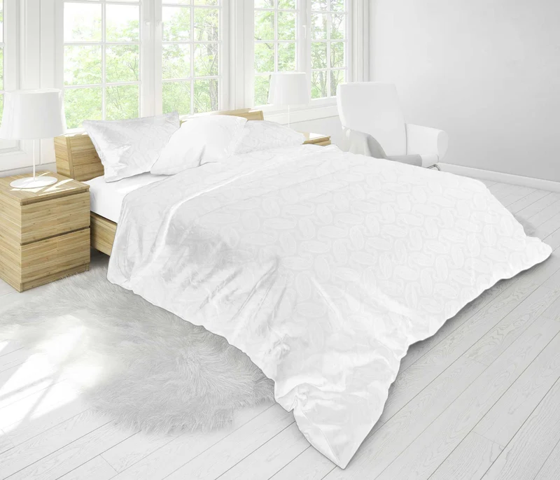 MOON-Luxury Brokat Damast Bettwäsche 135x200/80x80 100% Baumwolle Kette YKK Reißverschluss