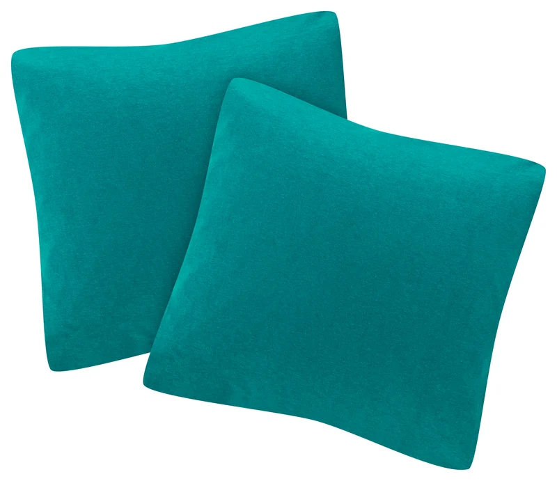 MOON-Trend 2er Pack Kissenbezug Kissenhülle Jersey 100% Baumwolle