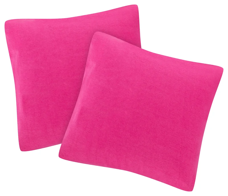 MOON-Trend 2er Pack Kissenbezug Kissenhülle Jersey 100% Baumwolle