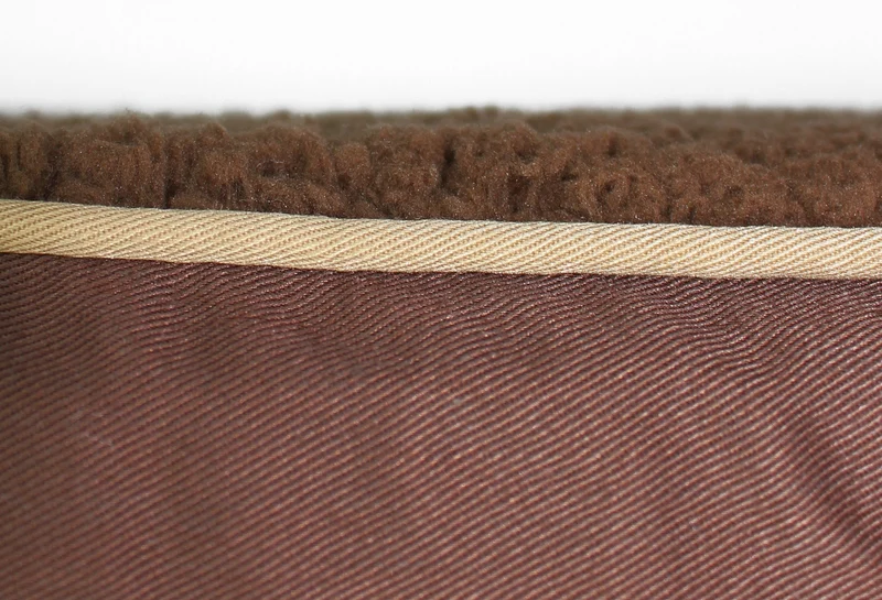 Dogs Luxury Hundebett Ortho med braun orthopädisches Hundekissen mit Memory Schaum