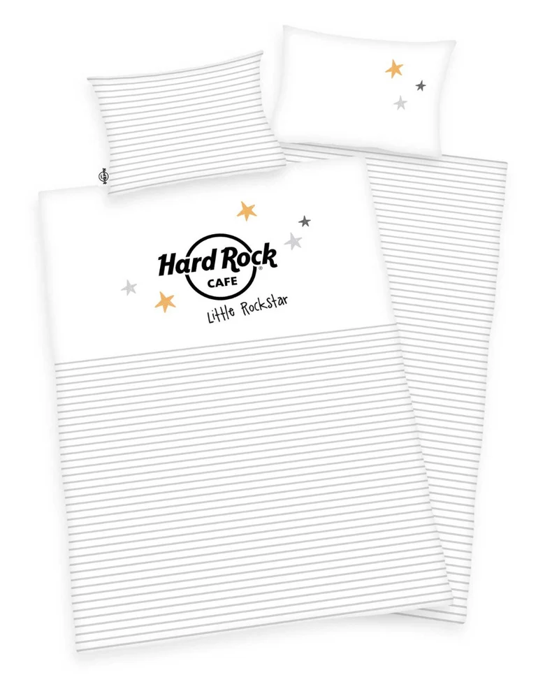 Baby- Kinderbettwäsche 100x135/40x60 Hard Rock Cafe - Little Rockstar Baumwolle