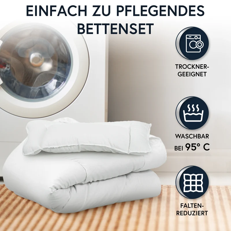 Kopfkissen für Babys 100x135+40x60 cm set Kinder pflegeleicht Kinder anpassbarer Stützkraft