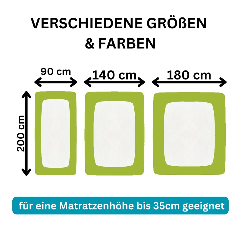 Moon Line Red Frottee Spannbettlaken 100x200
