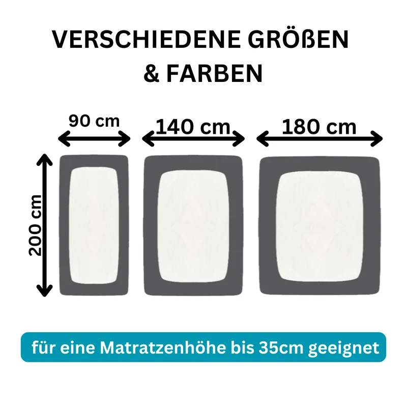 Moon Line Red Frottee Spannbettlaken 100x200