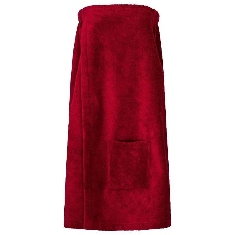 Floringo Luxus Saunakilt Damen Twin-Star Klettverschluss Sauna-Kilt aufgesetzte Tasche