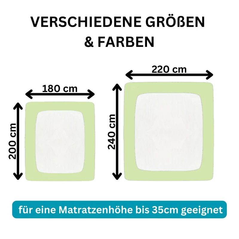 Spannbetttuch 180x200-200x220 cm Spannbettlaken 190g/m² Premium Moon Line Silver