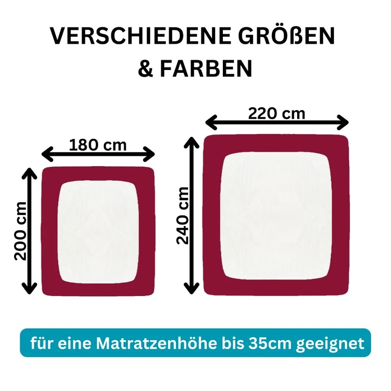 Spannbetttuch 180x200-200x220 cm Spannbettlaken 190g/m² Premium Moon Line Silver