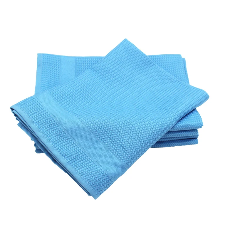 Moon 5er Pack Poliertuch Waffelstruktur Mikrofasertuch 45x65 cm saugstark