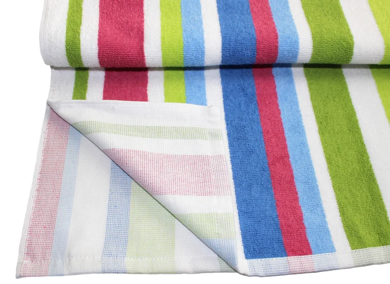 Hamamtuch Streifen bunt 100x145 cm 350 g/m² einseitiges Walkfrottier Pestemal