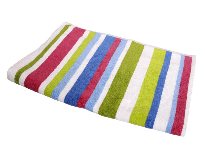 Hamamtuch Streifen bunt 100x145 cm 350 g/m² einseitiges Walkfrottier Pestemal