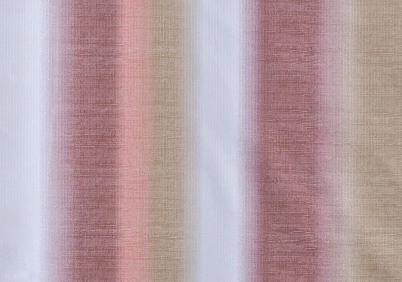 MOON-Luxury Damast Bettwäsche Rainbow Streifen terra 135x200 100% Baumwolle YKK