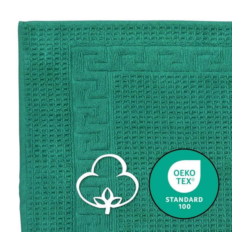 Floringo Badvorleger Duschvorleger 50x75 cm exclusiv 1100g/m² Zwirn