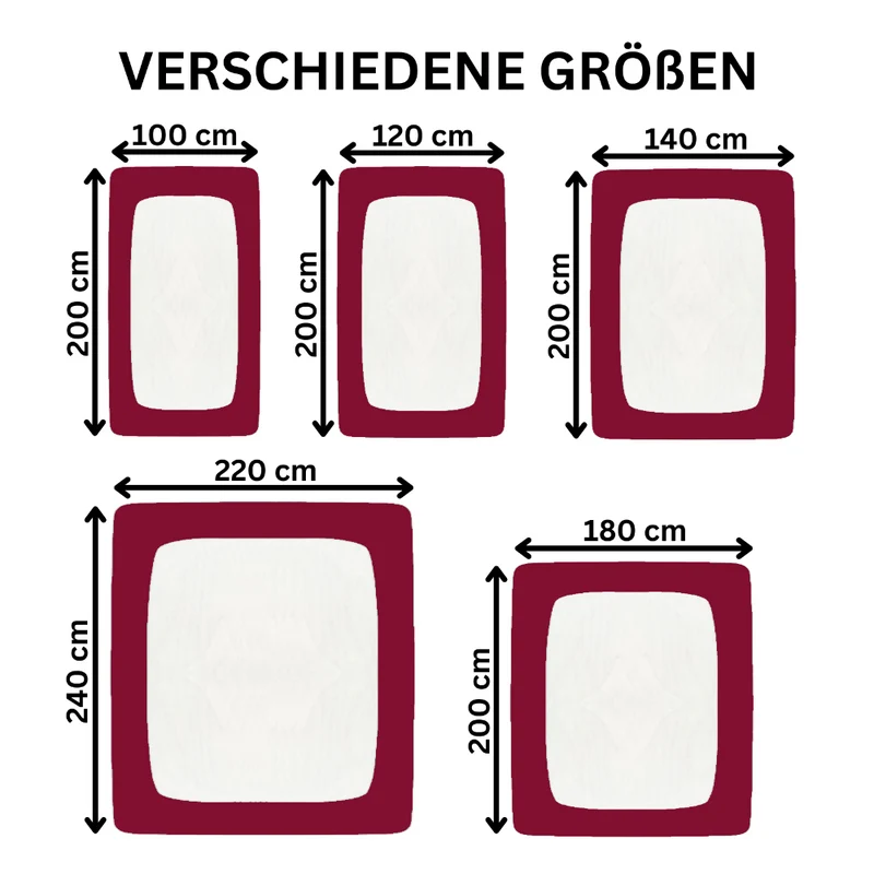 MOON Line green XXL Spannbetttuch Spannbettlaken 200x220-220x240 160g/m² Jersey