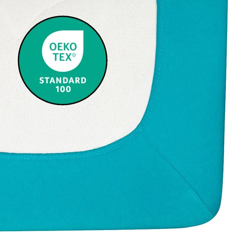Spannbetttuch 140x200-160x220 cm Spannbettlaken 160g/m² Jersey Moon Line green