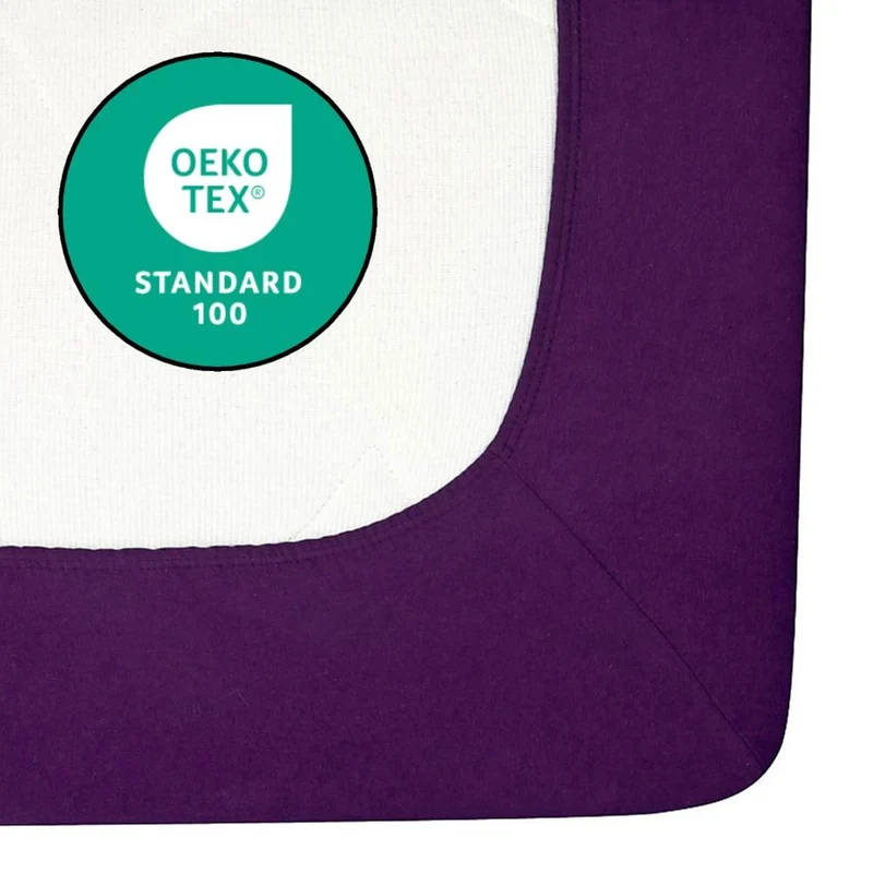 Spannbetttuch 120x200-130x220 cm Spannbettlaken 160g/m² Jersey Moon Line green