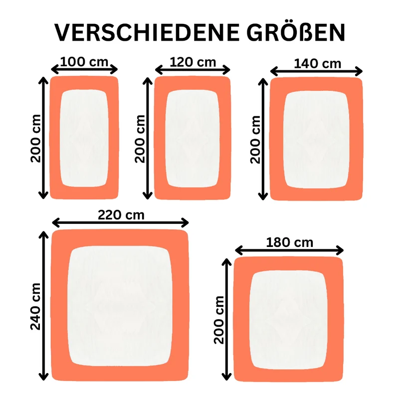 Spannbetttuch 120x200-130x220 cm Spannbettlaken 160g/m² Jersey Moon Line green