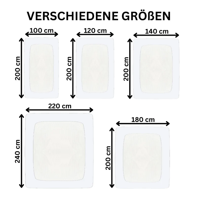 Spannbetttuch 120x200-130x220 cm Spannbettlaken 160g/m² Jersey Moon Line green