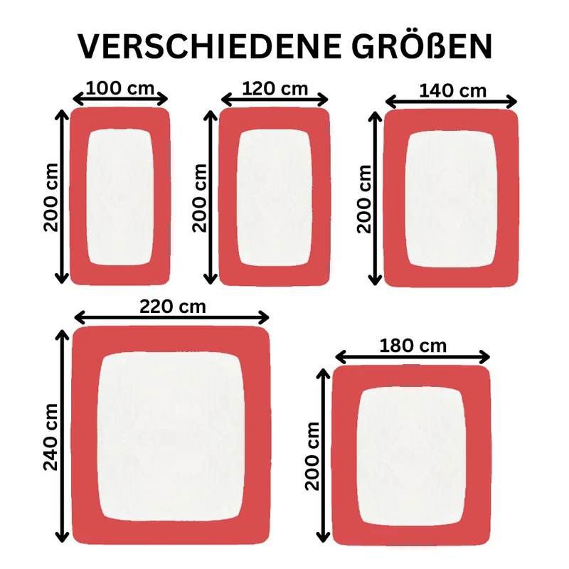 Spannbetttuch 90x200-100x220 cm auch für Wasserbett 160g/m² Line green Moon