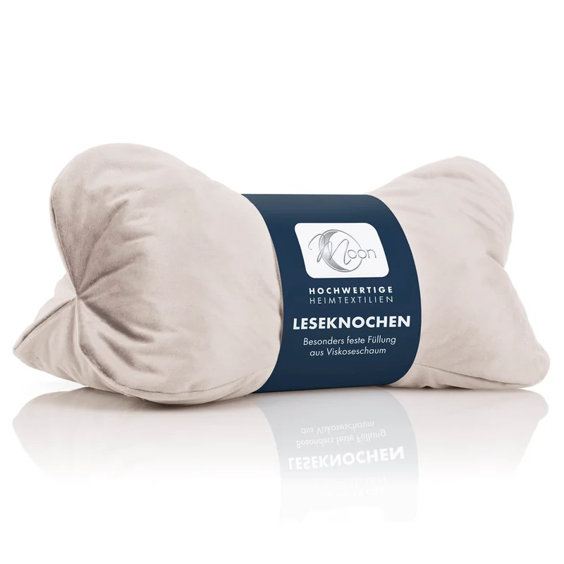 Moon Leseknochen mit 330g Viscoschaumflocken ca. 24x42 cm extra fest