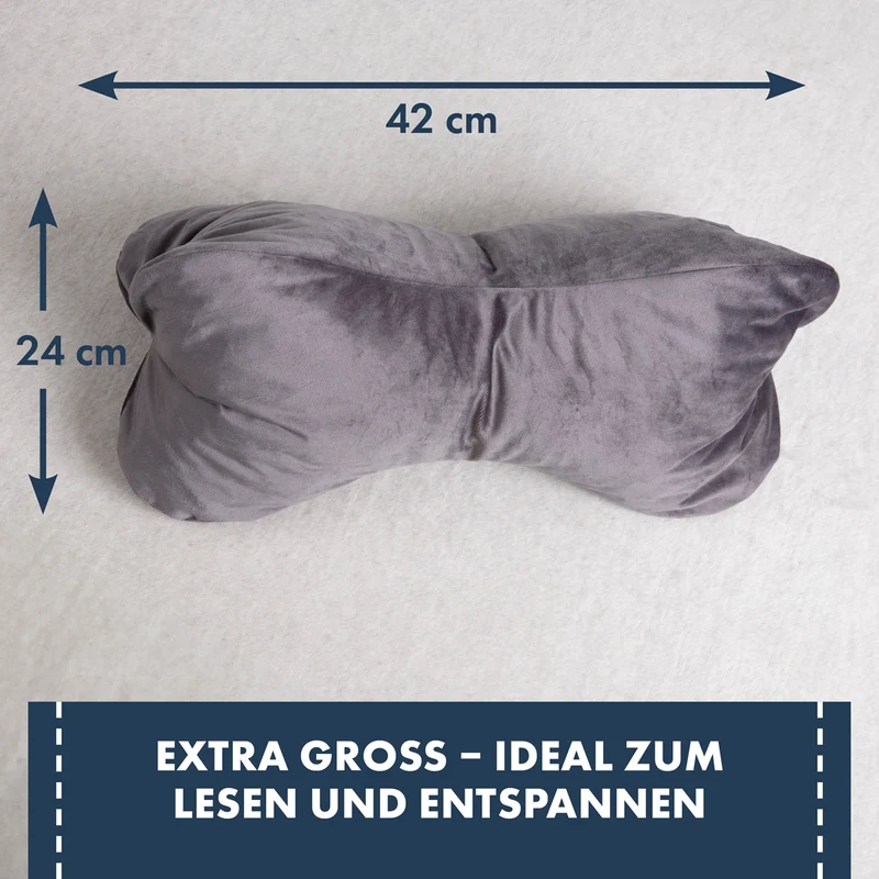 Moon Leseknochen mit 330g Viscoschaumflocken ca. 24x42 cm extra fest