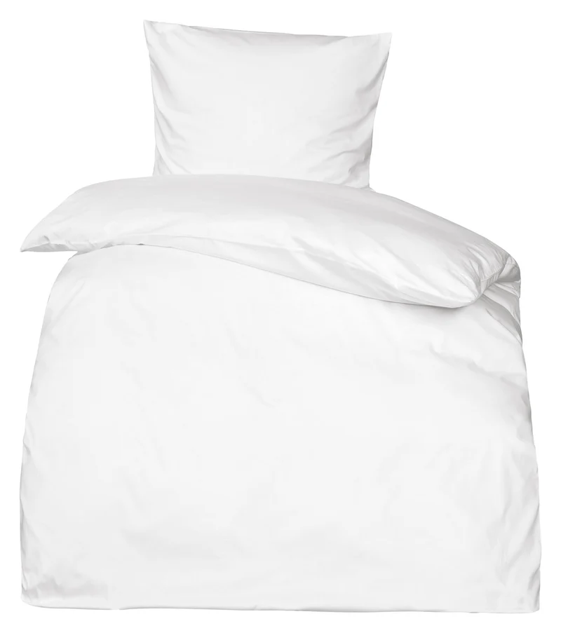 Bettwäsche Mako Satin und Kissenbezüge 100% Baumwolle glatt 130g/m² Moon Premium