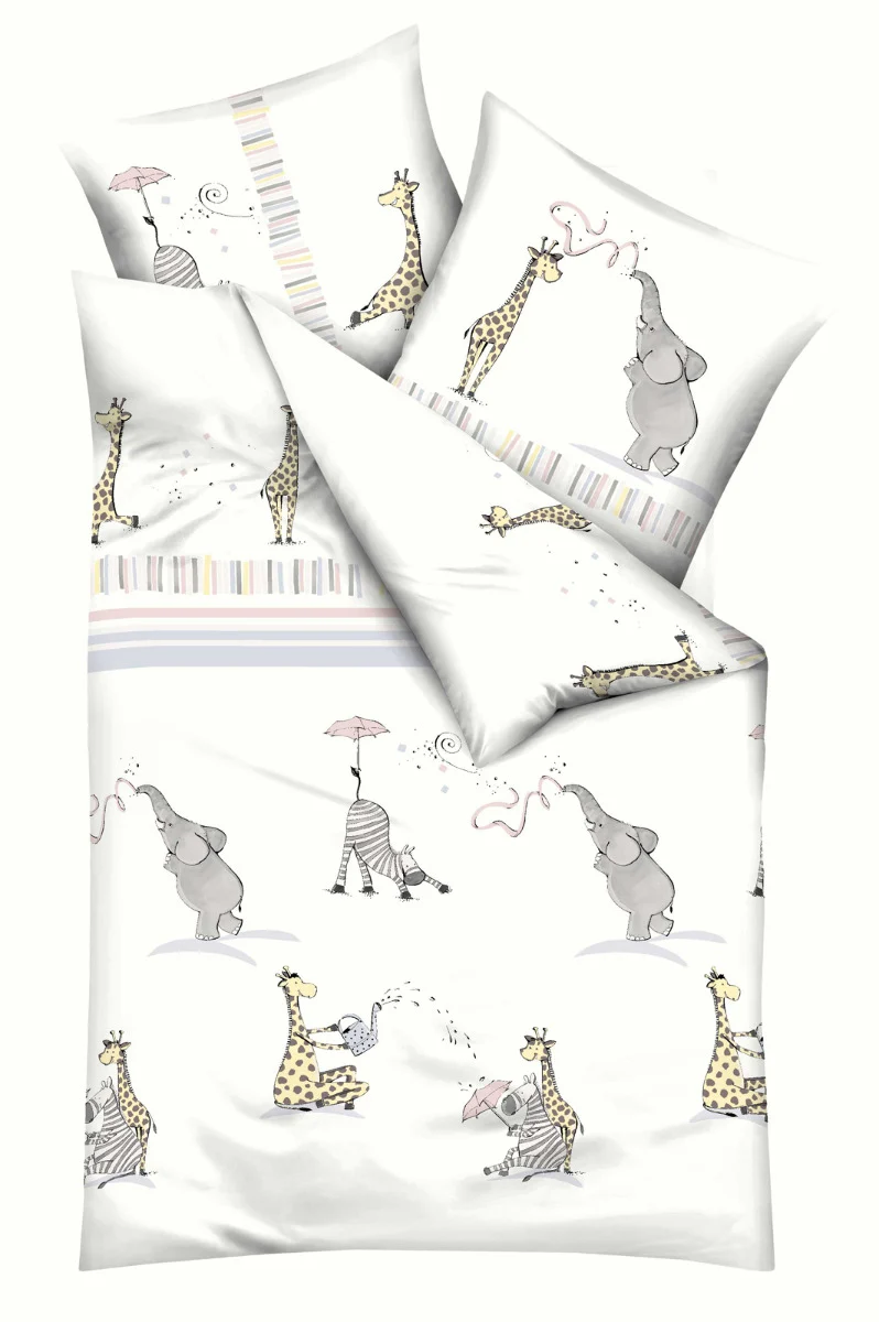 Kaeppel Kinderbettwäsche Bettwäsche 100% Baumwolle Friends 283 hellblau 135x200