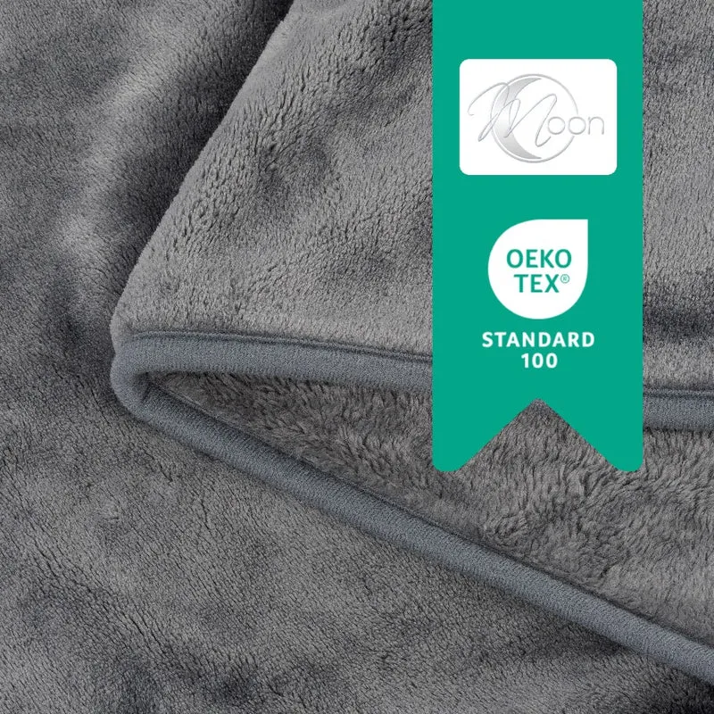 Kuscheldecke 150x200 cm Wohndecke 100% Polyester 500g/m² Flanell Moon Arktis