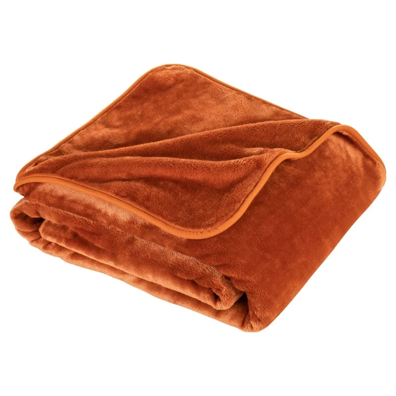 Kuscheldecke 150x200 cm Wohndecke 100% Polyester 500g/m² Flanell Moon Arktis