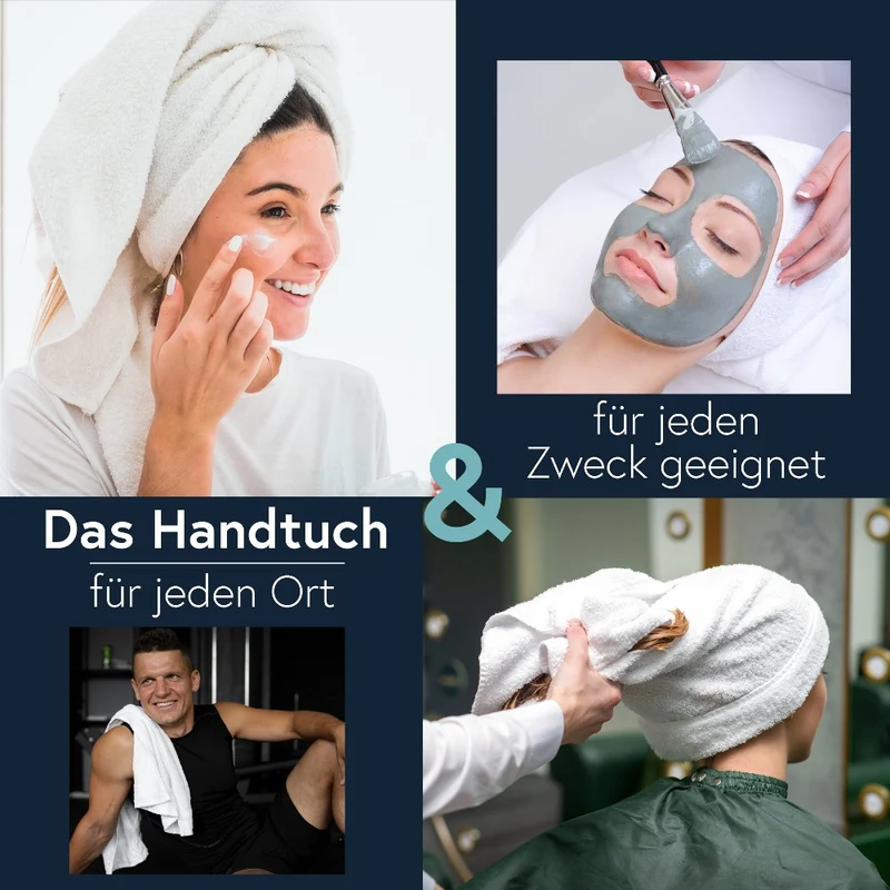 10er Pack Friseurtuch Handtücher Microfaser mit saugstarker Oberfläche Floringo