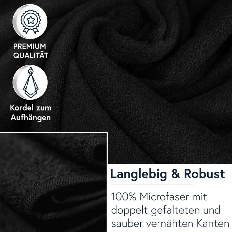 10er Pack Friseurtuch Handtücher Microfaser mit saugstarker Oberfläche Floringo