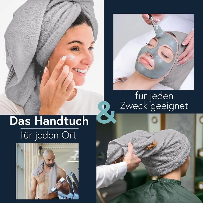 10er Pack Friseurtuch Handtücher Microfaser mit saugstarker Oberfläche Floringo