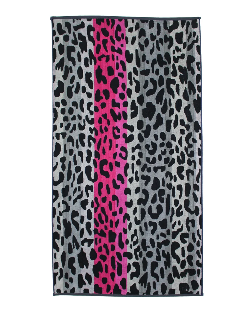 P.K. Collection Strandtuch 90x165 cm Badetuch Strandlaken 100% Baumwolle Velours Frottee