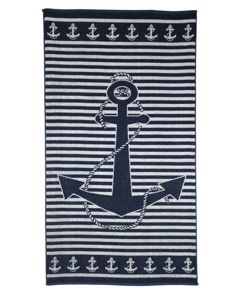 P.K. Collection Strandtuch 90x165 cm Badetuch Strandlaken 100% Baumwolle Velours Frottee