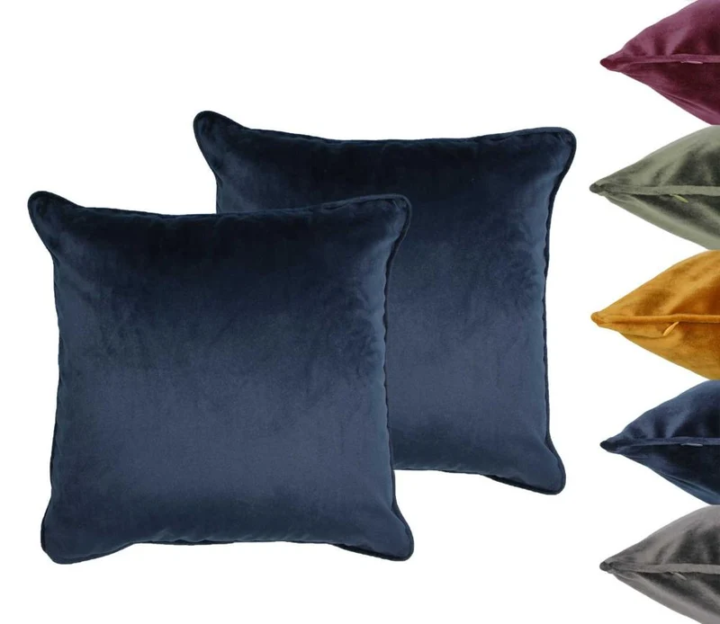 2er Pack Kissenhüllen 45x45 und 60x60cm 100% Polyester 230g/m² Kissenbezug MOON